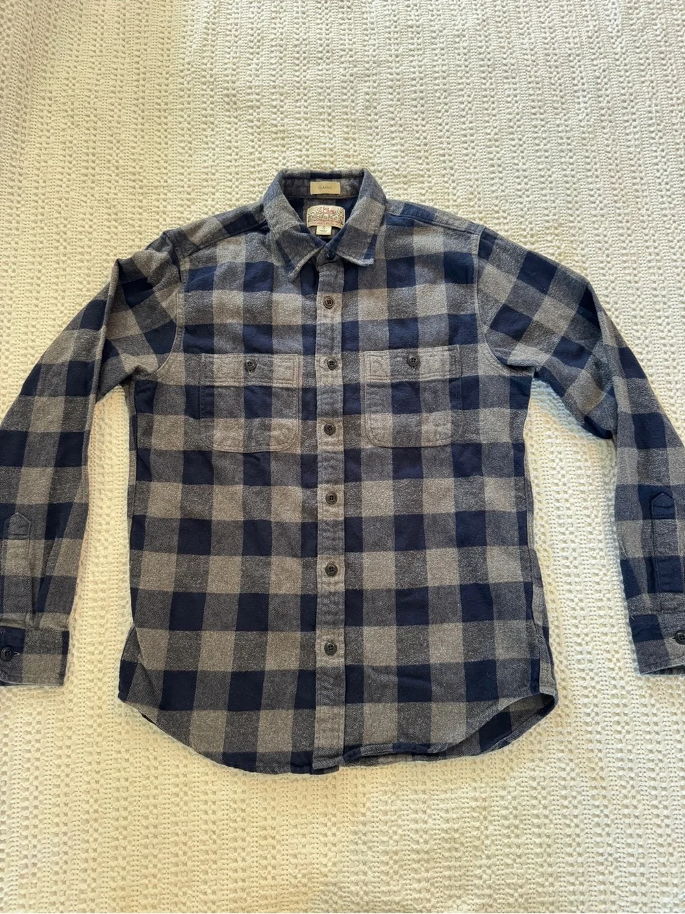 J.Crew Men’s Small Classic Double Brushed Midweight Flannel Shirt